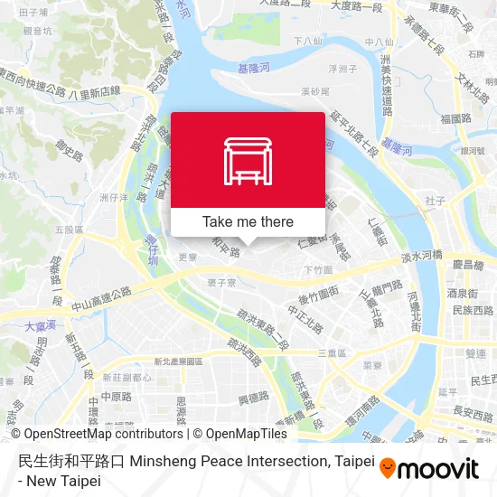 民生街和平路口 Minsheng Peace Intersection map