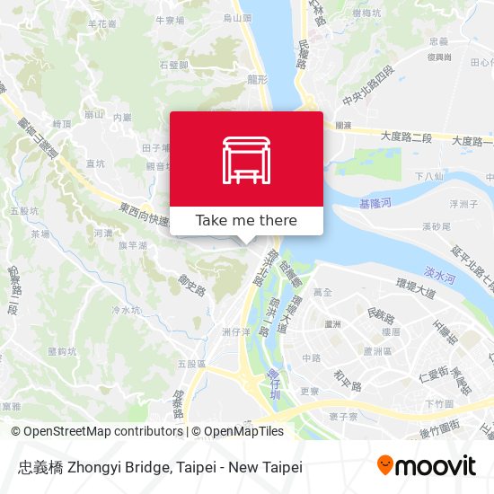 忠義橋 Zhongyi Bridge map