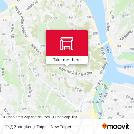 中坑 Zhongkeng map