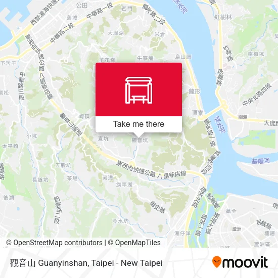 觀音山 Guanyinshan map