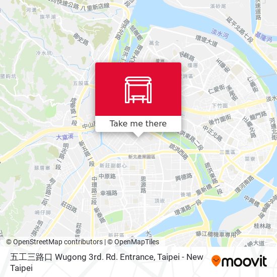 五工三路口 Wugong 3rd. Rd. Entrance map