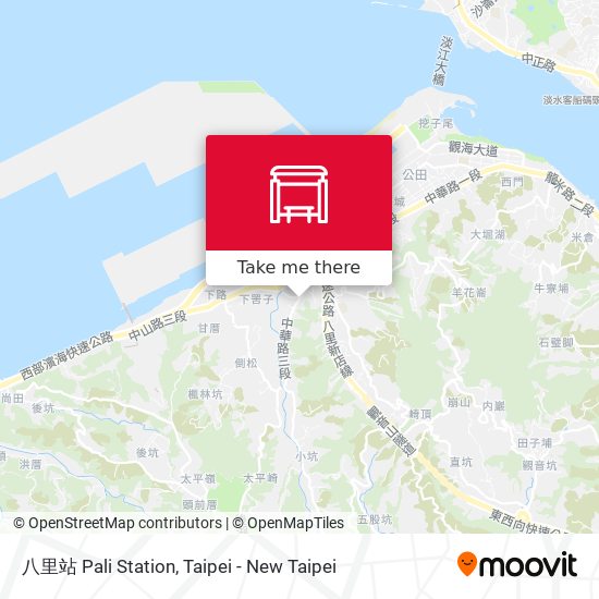 八里站 Pali Station map