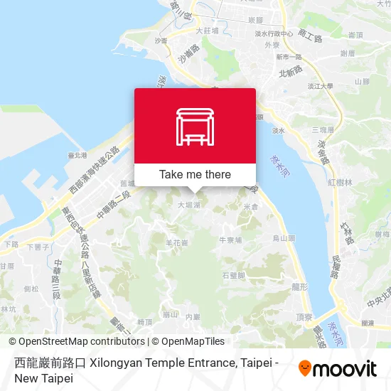 西龍巖前路口 Xilongyan Temple Entrance map