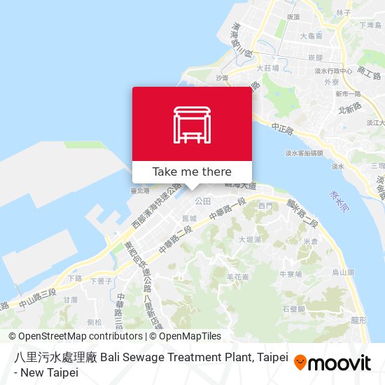 八里污水處理廠 Bali Sewage Treatment Plant map