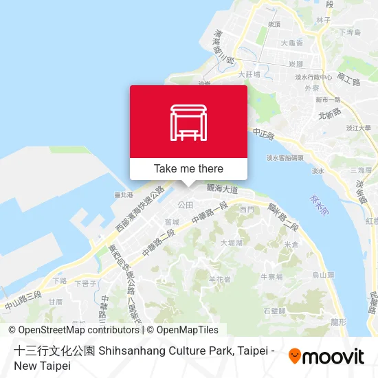 十三行文化公園 Shihsanhang Culture Park map