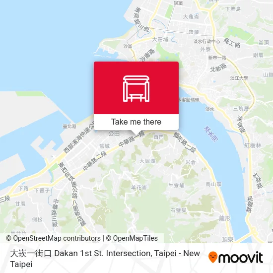 大崁一街口 Dakan 1st St. Intersection map
