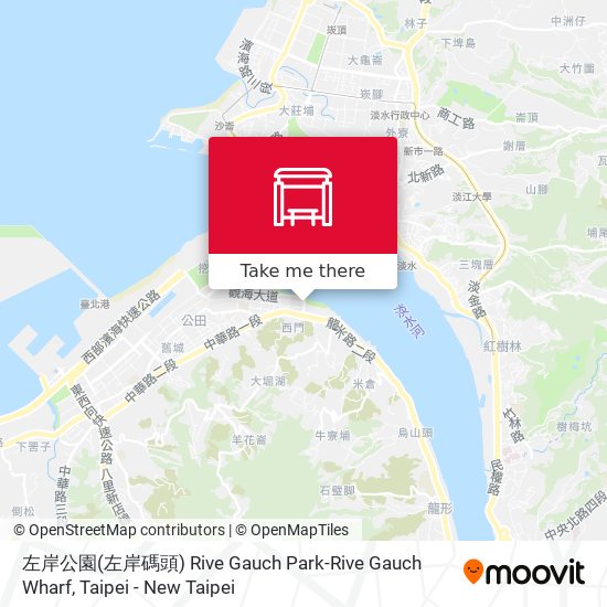 左岸公園(左岸碼頭) Rive Gauch Park-Rive Gauch Wharf map