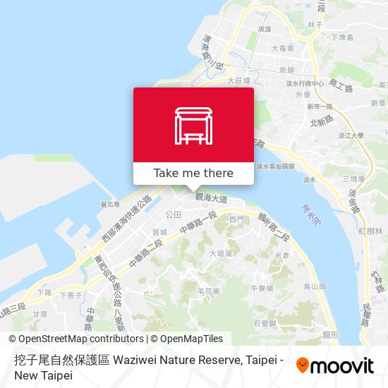 挖子尾自然保護區 Waziwei Nature Reserve地圖