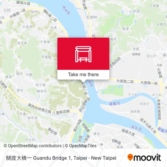 關渡大橋一 Guandu Bridge 1地圖