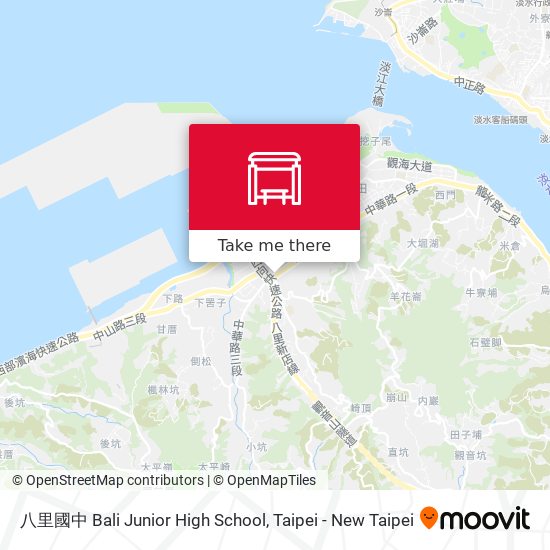 八里國中 Bali Junior High School map