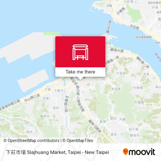 下莊市場 Siajhuang Market map