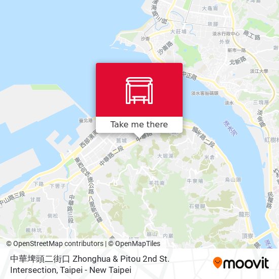 中華埤頭二街口 Zhonghua & Pitou 2nd St. Intersection map