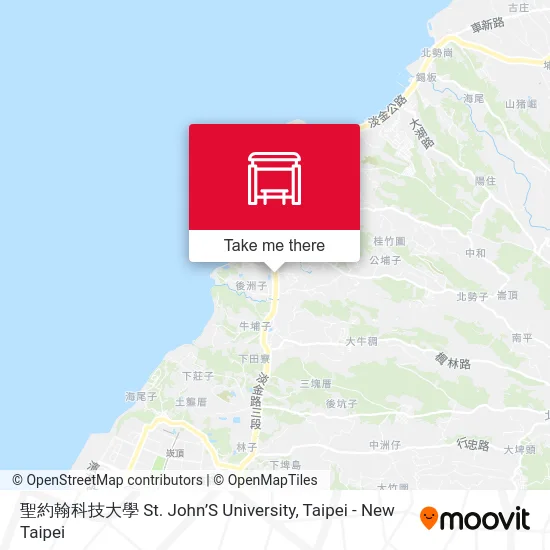 聖約翰科技大學 St. John’S University map