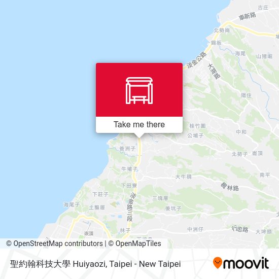 聖約翰科技大學 Huiyaozi map