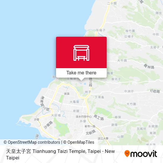 天皇太子宮 Tianhuang Taizi Temple map