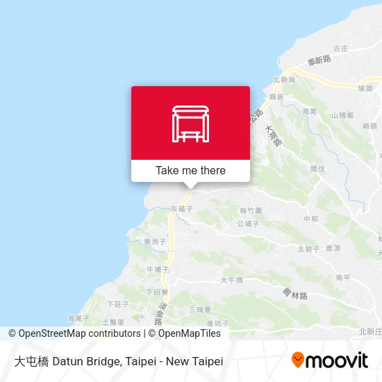 大屯橋 Datun Bridge map