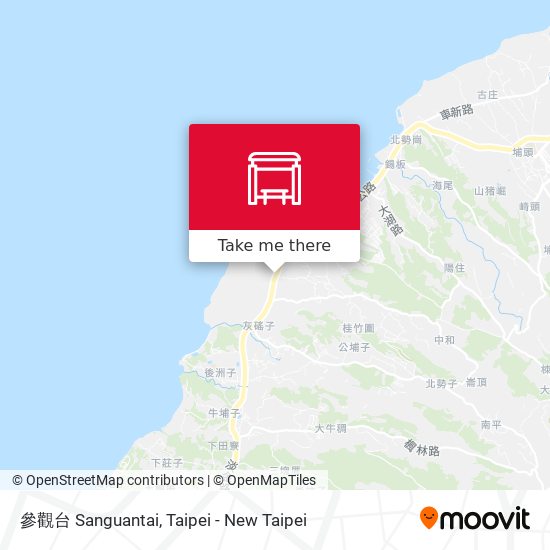 參觀台 Sanguantai map