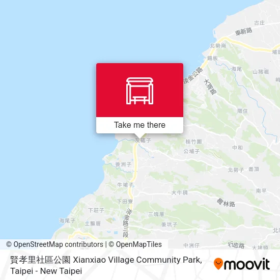 賢孝里社區公園 Xianxiao Village Community Park map