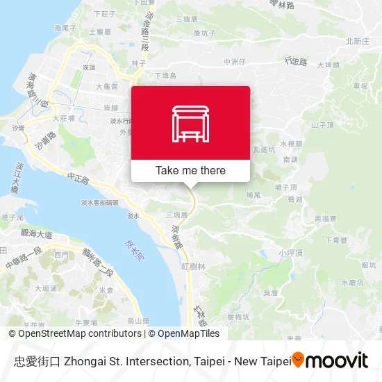 忠愛街口 Zhongai St. Intersection map