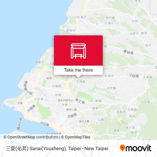三愛(佑昇) Sanai(Yousheng) map