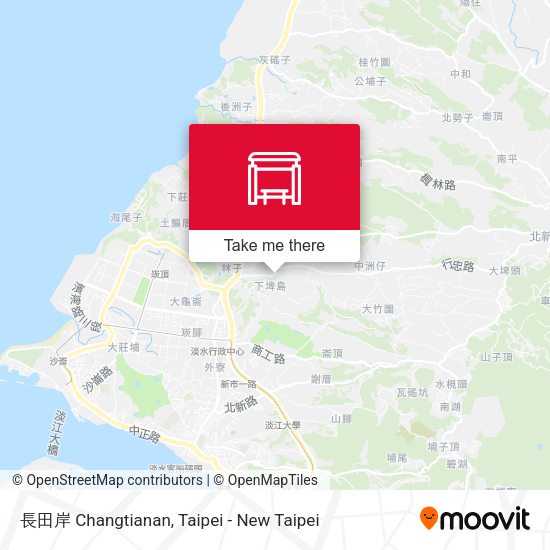 長田岸 Changtianan地圖