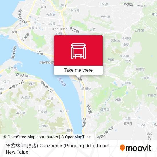 竿蓁林(坪頂路) Ganzhenlin(Pingding Rd.) map