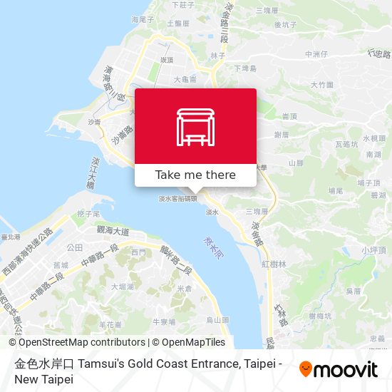 金色水岸口 Tamsui's Gold Coast Entrance地圖