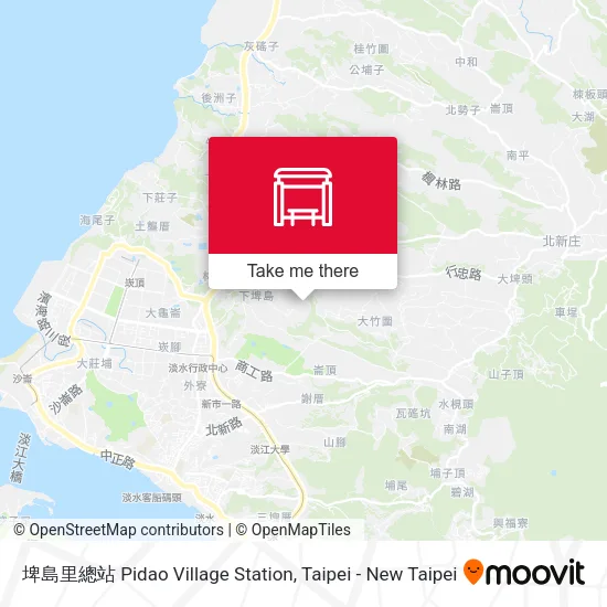 埤島里總站 Pidao Village Station map