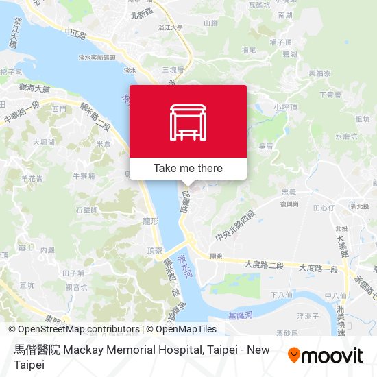馬偕醫院 Mackay Memorial Hospital map