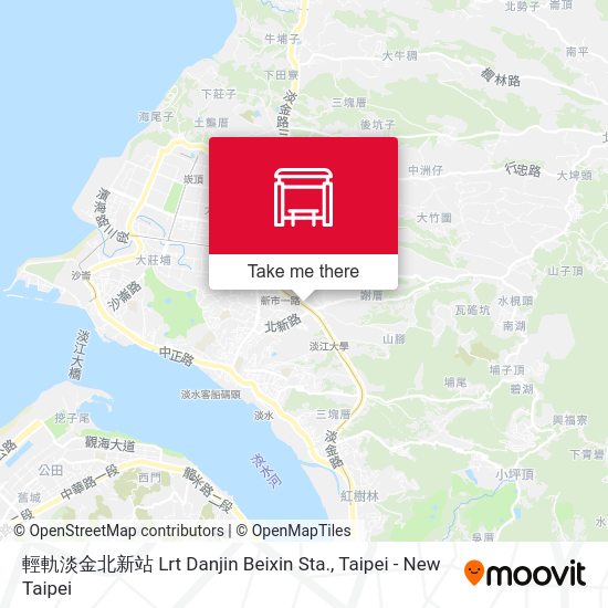 輕軌淡金北新站 Lrt Danjin Beixin Sta. map