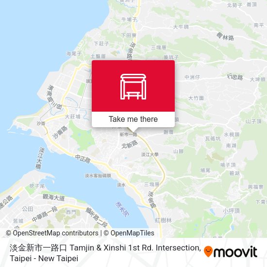 淡金新市一路口 Tamjin & Xinshi 1st Rd. Intersection地圖