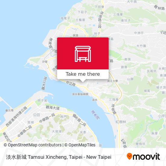 淡水新城 Tamsui Xincheng map