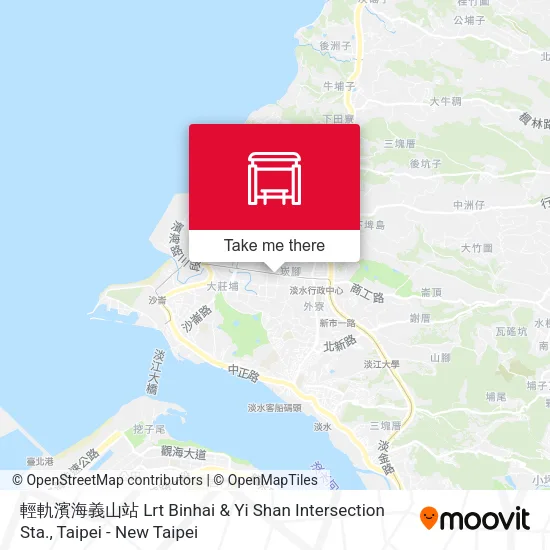 輕軌濱海義山站 Lrt Binhai & Yi Shan Intersection Sta.地圖