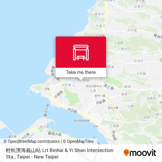 輕軌濱海義山站 Lrt Binhai & Yi Shan Intersection Sta.地圖
