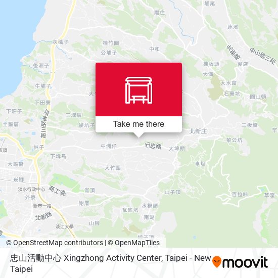 忠山活動中心 Xingzhong Activity Center map