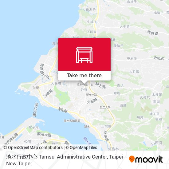 淡水行政中心 Tamsui Administrative Center map