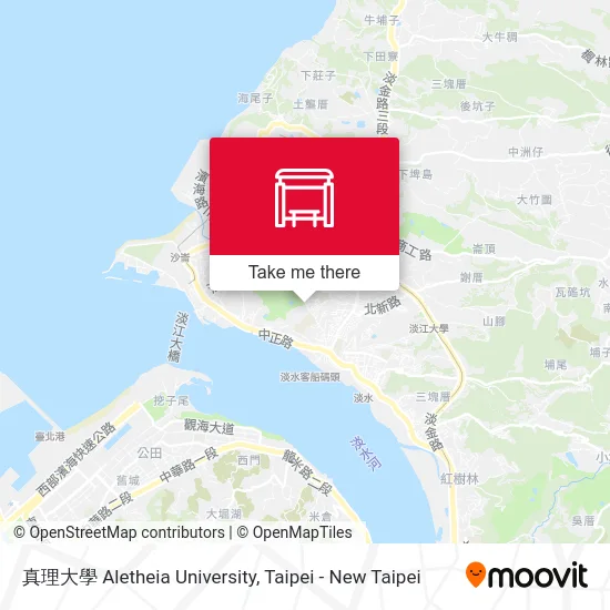 真理大學 Aletheia University map