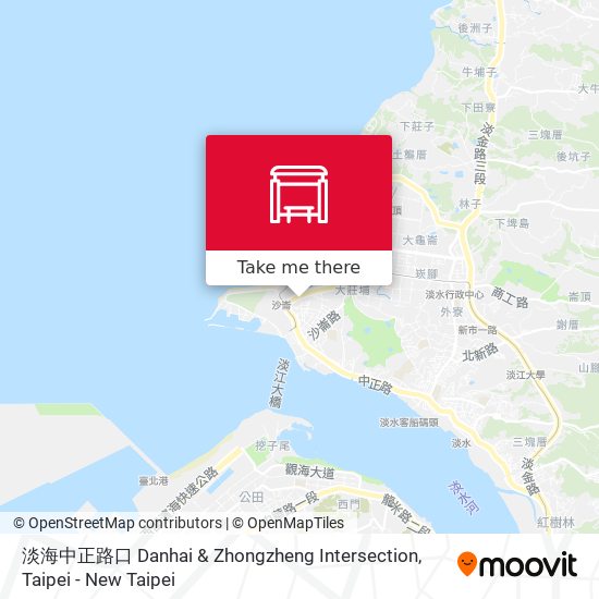 淡海中正路口 Danhai & Zhongzheng Intersection map