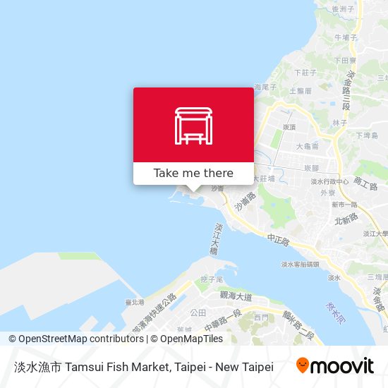 淡水漁市 Tamsui Fish Market map