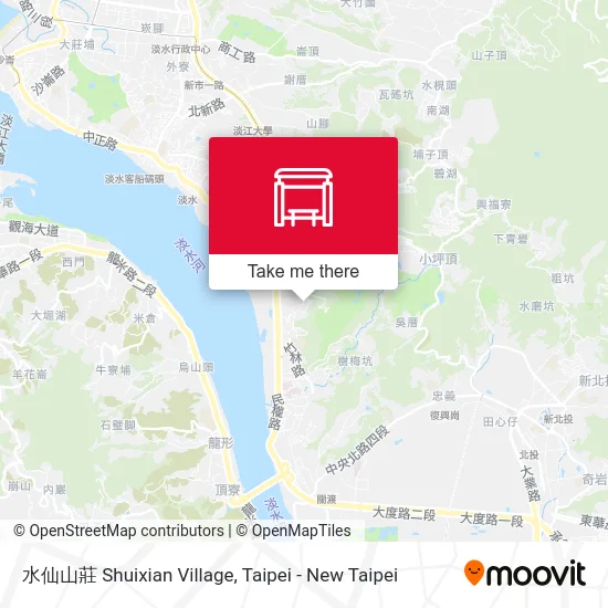 水仙山莊 Shuixian Village map