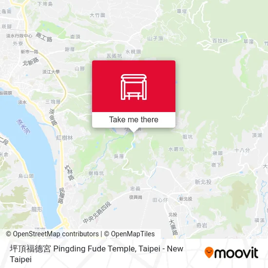 坪頂福德宮 Pingding Fude Temple map