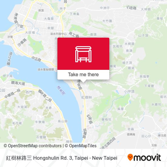 紅樹林路三 Hongshulin Rd. 3地圖