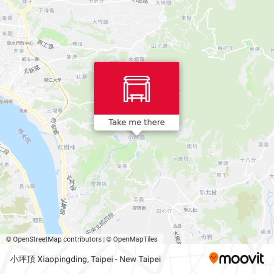 小坪頂 Xiaopingding map