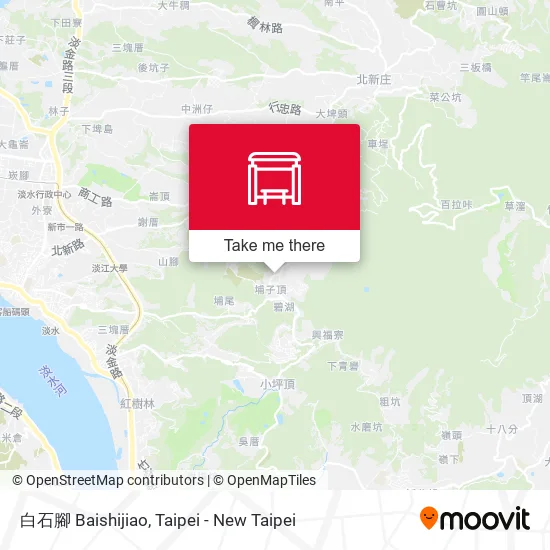 白石腳 Baishijiao map