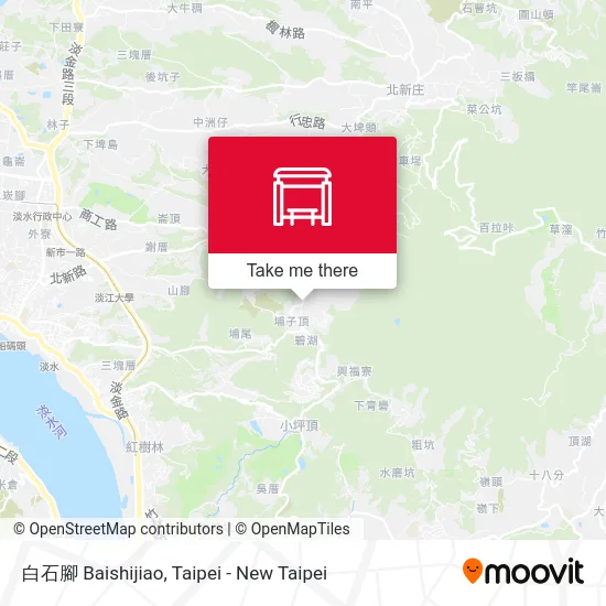 白石腳 Baishijiao map