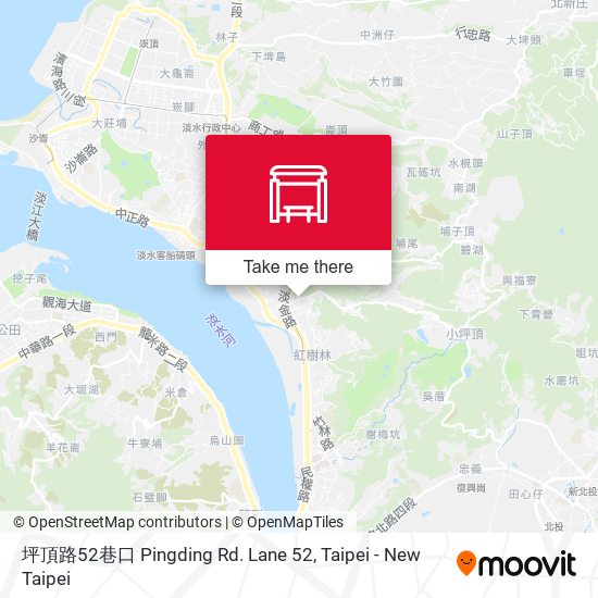 坪頂路52巷口 Pingding Rd. Lane 52 map