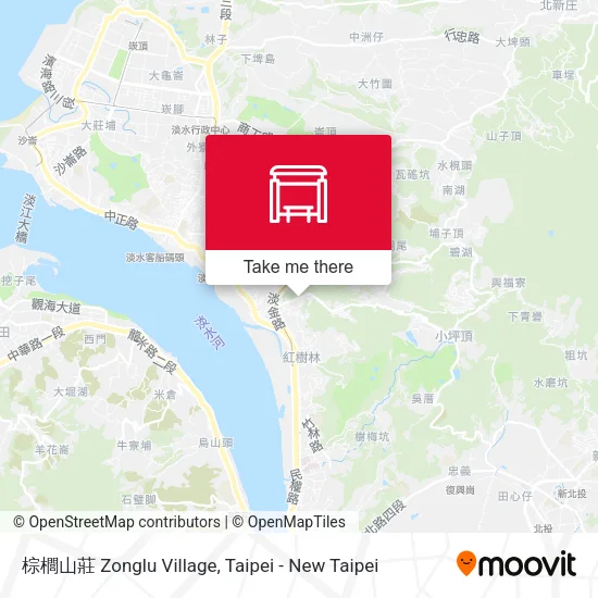 棕櫚山莊 Zonglu Village map