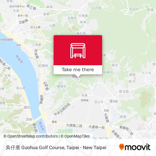 吳仔厝 Guohua Golf Course map