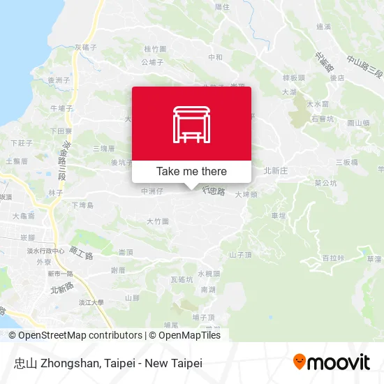 忠山 Zhongshan地圖