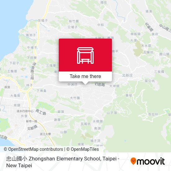 忠山國小 Zhongshan Elementary School地圖